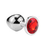 Plug Anal Grande de Acero Joya Roja  | Ts Mayorista | Sex Shop Mayo...