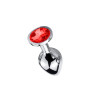 Plug Anal Grande de Acero Joya Roja  | Ts Mayorista | Sex Shop Mayo...