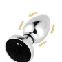 Plug Anal Metálico con Vibrador Carga USB y Control Remoto