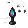 Plug Anal Vibrador Mediano Carga USB y Control Remoto