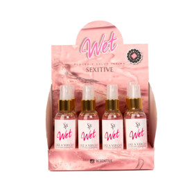 Gel Lubricante Wet Efecto Calor 12 Uni. 75 ml + Caja Exhibidora de ...