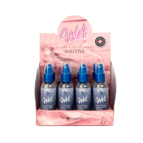 Gel Lubricante Wet Efecto Calor 12 Uni. 75 ml + Caja Exhibidora de ...