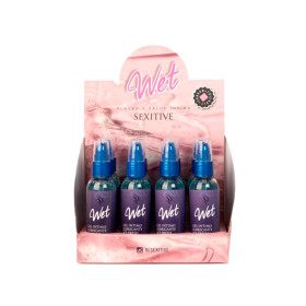 Gel Lubricante Wet Efecto Calor 12 Uni. 75 ml + Caja Exhibidora de ...