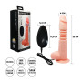 Dildo Vibrador con Sopapa y Función de Empuje 22 cm x 4 cm