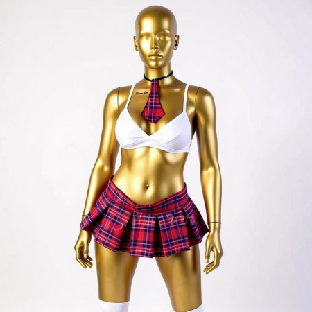 Colegiala Sexy Disfraz Candy Lips  | Ts Mayorista | Sex Shop Mayorista