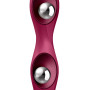Double Ball-R Estimulador con Bolitas en el Interior y Sopapa Satisfyer
