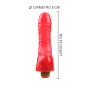 Vibrador Jelly Europeo Rojo 24 x 5 cm