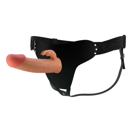 Arnes con Dildo y Conejito Estimulador Pretty Love