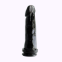 Consolador Sopapa Super Negro con Eyaculador