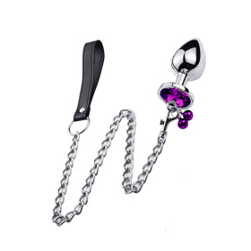 Joya Anal Violeta con Correa