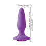 Plug Anal Joya Violeta Aterciopelada Glams Mini 6,5 x 2,2 cm
