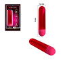 Mini Bala Metálico Rojo con 10 Modos de Vibración y Carga USB Pretty Love