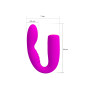 Quintion Vibrador Estimulador Punto G y Masajeador de Clitoris Carga USB Pretty Love