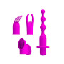 Vibrador 4 Cabezales 12 funciones Carga USB Pretty Love