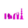 Vibrador 4 Cabezales 12 funciones Carga USB Pretty Love