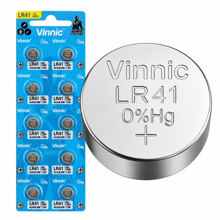 Bateria Vinnic LR41 x 10 Unidades