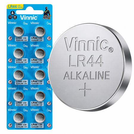 Bateria Vinnic LR44 x 10 Unidades