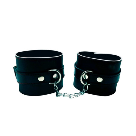 Esposas Lisas de Cuero con Cadena  | Ts Mayorista | Sex Shop Mayorista