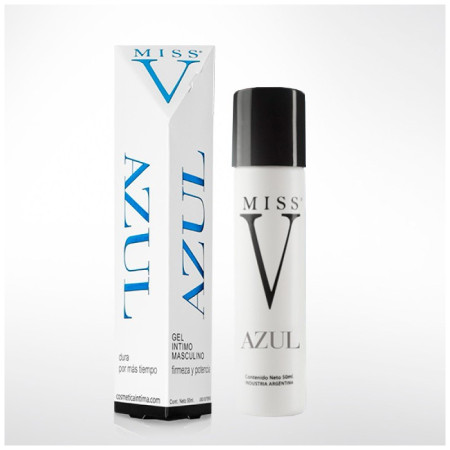 Gel Potenciador Masculino Firmeza Masculina Azul Miss V  | Ts Mayor...