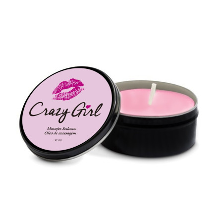Vela de Masajes Crazy Girl 30 gr  | Ts Mayorista | Sex Shop Mayorista