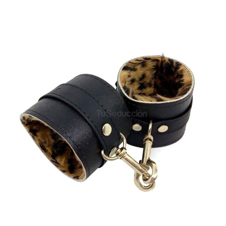 Esposas Grandes Peluche Animal Print con Mosquetón  | Ts Mayorista ...