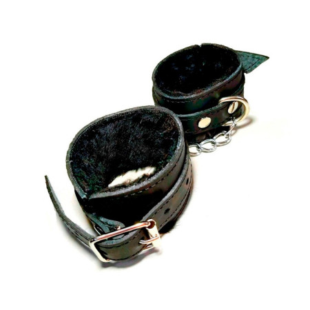 Esposas Chicas Peluche Negro con Cadena  | Ts Mayorista | Sex Shop ...