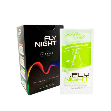 Gel Intimo Anal Fly Night 12 sobres x 10ml  | Ts Mayorista | Sex Sh...