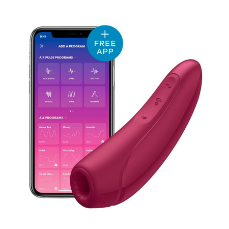 Curvi 1+ Stimulator Vibrator Rose Red Satisfyer  | Ts Mayorista | S...