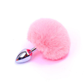 Plug de Acero Cola de Conejo Rosa Pequeño Plug de Acero Cola de Conejo Rosa Pequeño  | Ts Mayorista | Sex Sho...