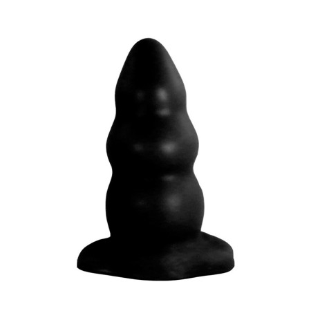 Monster Plug Escalonado Negro 15cm Real Skin  | Ts Mayorista | Sex ...