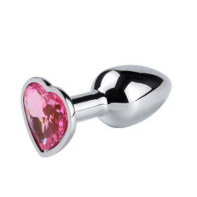 Plug Anal Corazón de Acero Rosa Pequeño 7 x 2,8 cm Plug Anal Corazón de Acero Rosa Pequeño 7 x 2,8 cm  | Ts Mayorista ...
