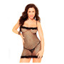 Vestido de red Negro Malena  | Ts Mayorista | Sex Shop Mayorista