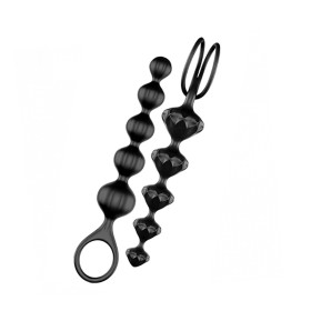 Love Beads Set de Plugs x2 Black Satisfyer  | Ts Mayorista | Sex Sh...