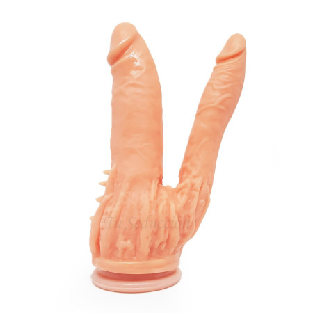 Consolador Doble Suck Gourmet con Ventosa  | Ts Mayorista | Sex Sho...