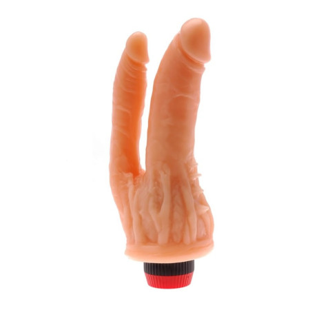 Doble Dildo Vibrador Natural  | Ts Mayorista | Sex Shop Mayorista