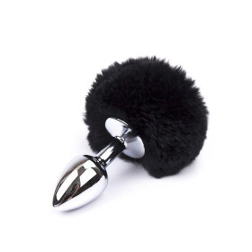 Plug Anal Pequeño Cola de Conejo Negra Plug Anal Pequeño Cola de Conejo Negra  | Ts Mayorista | Sex Shop M...