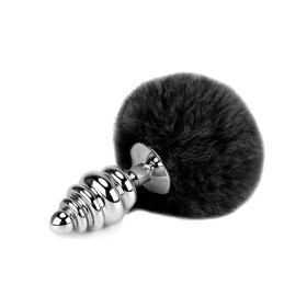 Plug Anal Escalonado Cola de Conejo Negra Plug Anal Escalonado Cola de Conejo Negra  | Ts Mayorista | Sex Sho...