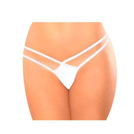 Micro Tanga Opaca 2 Tiras Blanca Pasionel  | Ts Mayorista | Sex Sho...
