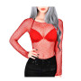 Camiseta de Red Manga Larga Roja Pasionel  | Ts Mayorista | Sex Sho...