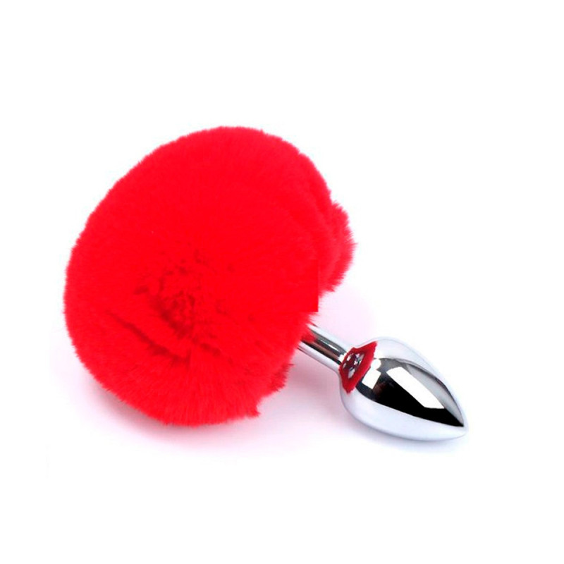 Plug Anal Grande Cola de Conejo Roja | Ts Mayorista | Sex Shop May...