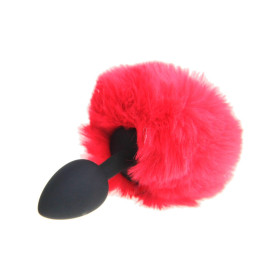 Plug de Silicona Pequeño Cola de Conejo Roja Plug de Silicona Pequeño Cola de Conejo Roja  | Ts Mayorista | Sex ...