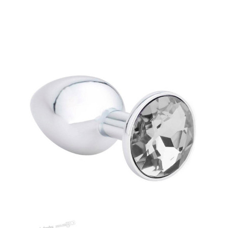 Plug Anal Grande de Acero Joya Plateada  | Ts Mayorista | Sex Shop ...