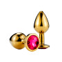 Plug Anal Dorado Pequeño Perla Rosa  | Ts Mayorista | Sex Shop Mayo...