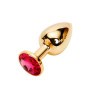 Plug Anal Dorado Pequeño Perla Rosa  | Ts Mayorista | Sex Shop Mayo...