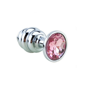 Plug Anal Waves de Acero Pequeño Perla Rosa Plug Anal Waves de Acero Pequeño Perla Rosa  | Ts Mayorista | Sex S...