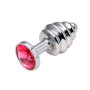 Plug Anal Waves de Acero Pequeño Perla Rosa  | Ts Mayorista | Sex S...