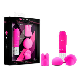 Vibrador Estimulador de Clítoris Puntas Intercambiables Rosa Rosé  ...