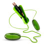 Bala Vibradora Doble con Control Pop Eggs Verde  | Ts Mayorista | S...