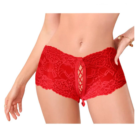 Culote Sexy Puntilla Rojo Con Cinta Pasionel  | Ts Mayorista | Sex ...