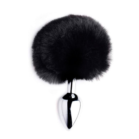 Plug Anal Mediano Cola de Conejo Negra  | Ts Mayorista | Sex Shop M...